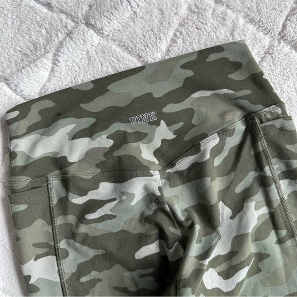 Victoria's Secret PINK | Green Camo Ultimate high waist leggings | Size Small - Picture 6 of 14